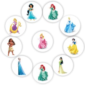 Mini Princess Stickers | Fairytale Princesses in Ballgowns