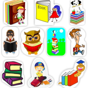 36 Teachers Reward Stickers -Books & Reading pictures- love of reading & books.