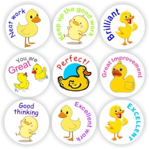 140 Teachers Reward Stickers Ducklings & ducks-Keep up the good work