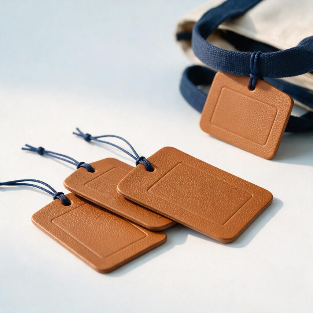 Engraved Leather-Look Tags