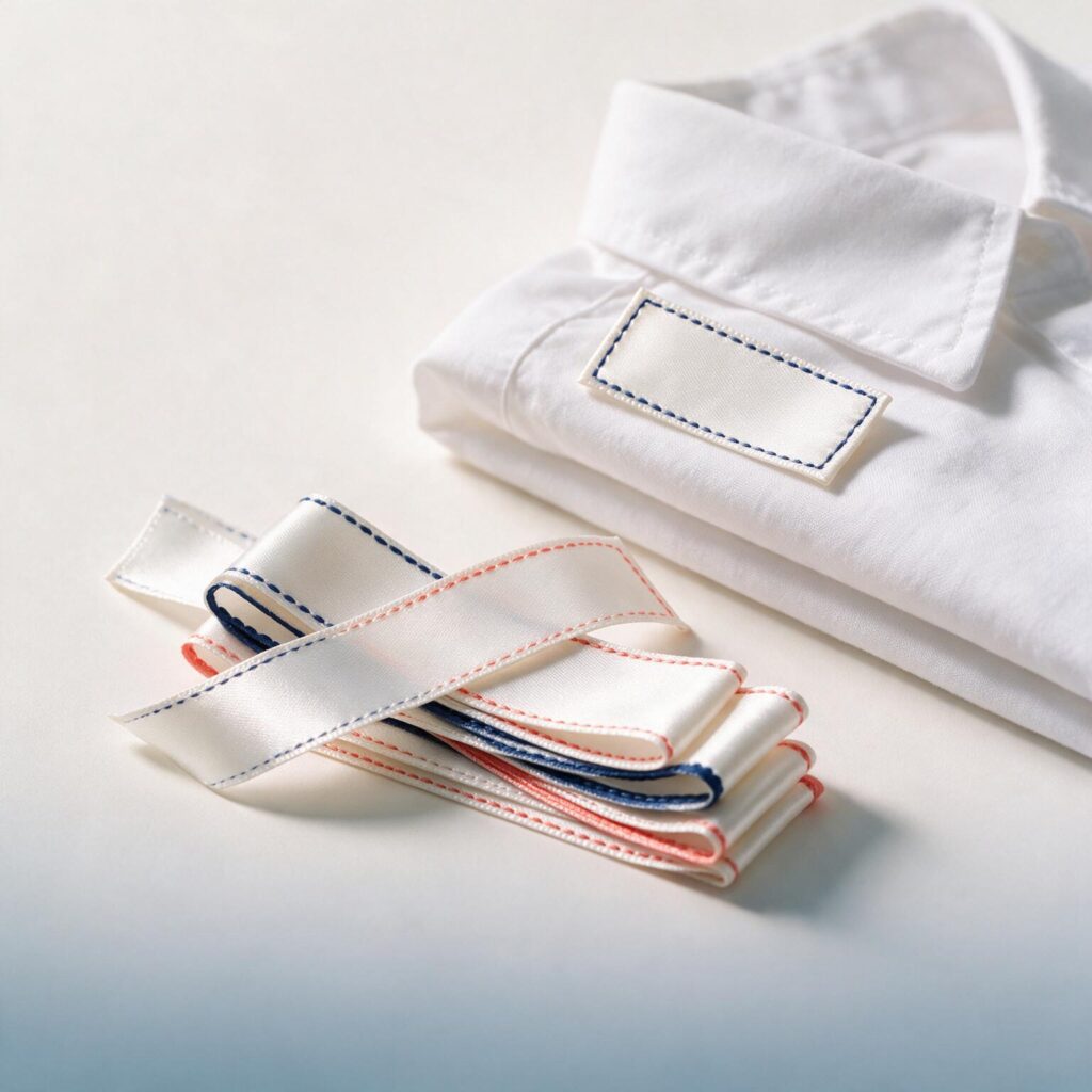 Satin Fabric Clothing Tags