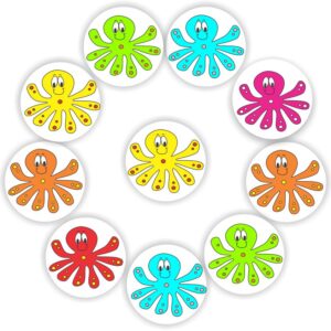408 Economy reward teacher’s stickers -Colourful smiley octopus