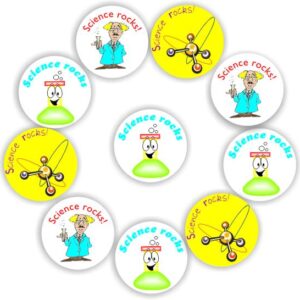 140 Stickers | Science Rocks, Scientist, Atom & Beaker