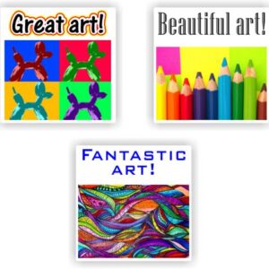Colorful Art Creation Stickers Teachers